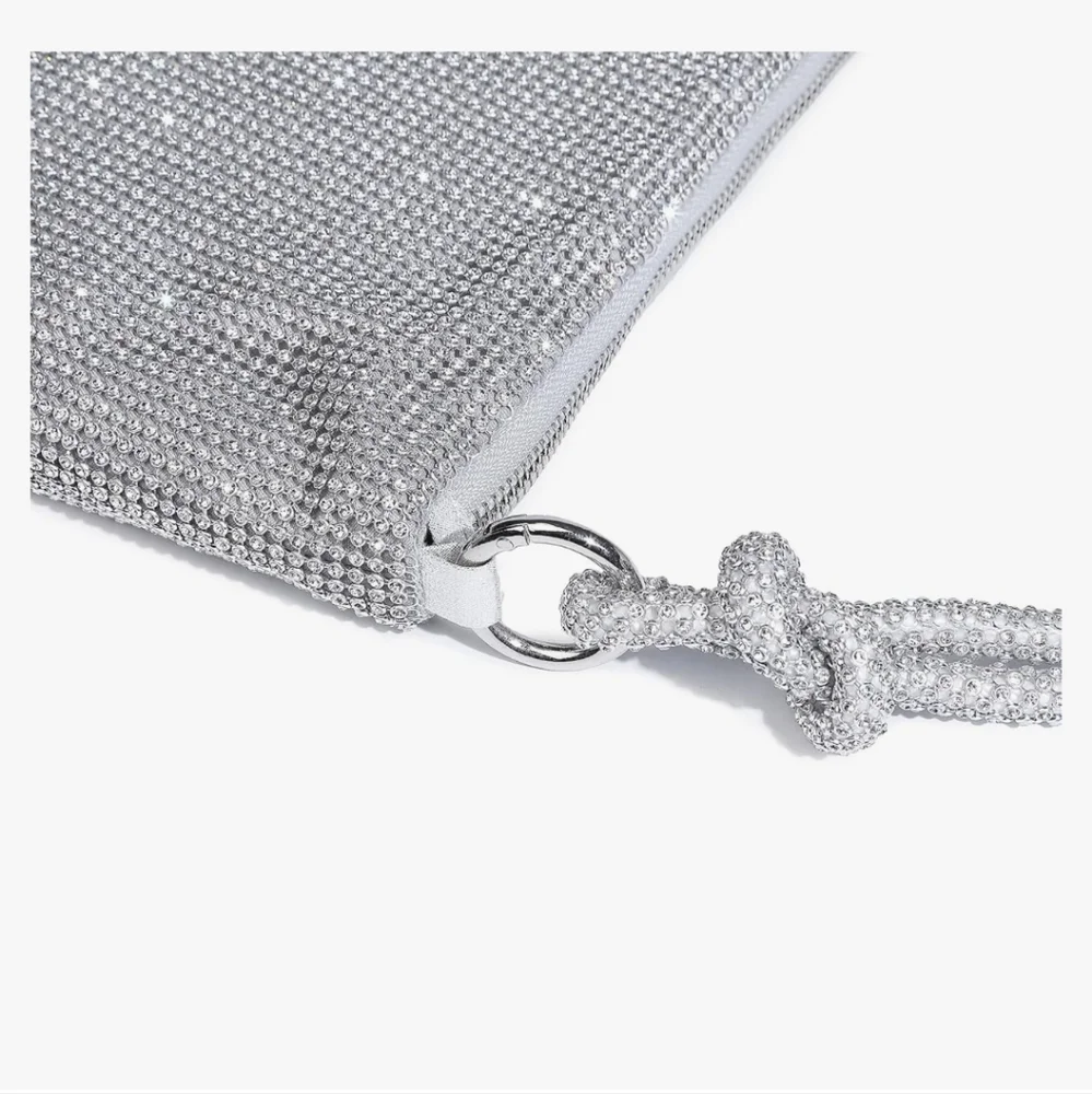 Elegant Silver Rhinestone Women's Bag - Picture 7 of 16